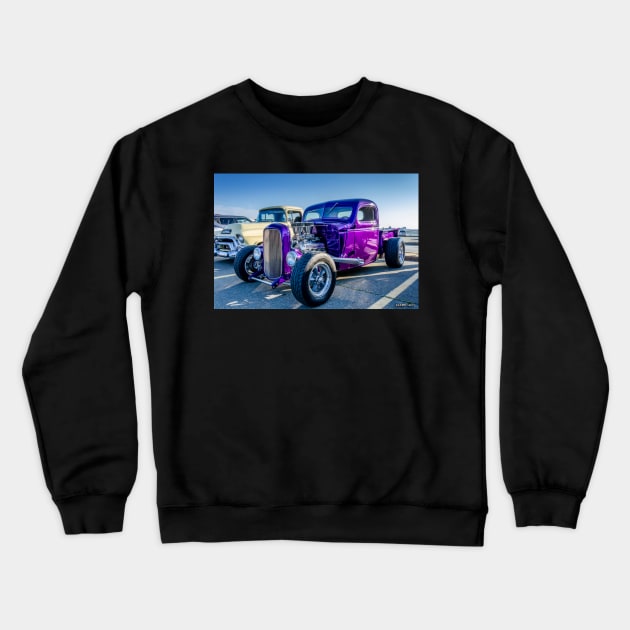 1938 Chevy Pickup with Buick Nailhead Crewneck Sweatshirt by kenmo